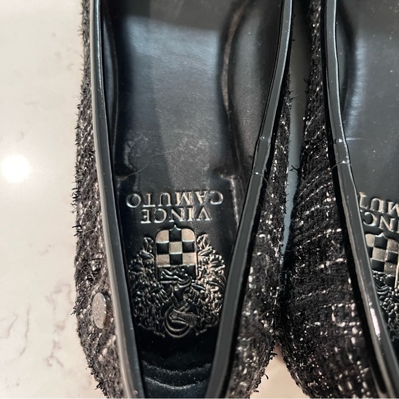 VINCE CAMUTO NWOB Tweed & Patent Leather Minndy Flats Size 10 - Picture 6 of 11